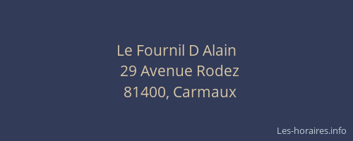 Le Fournil D Alain