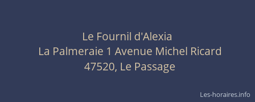 Le Fournil d'Alexia