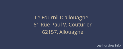 Le Fournil D'allouagne