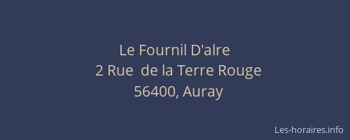 Le Fournil D'alre