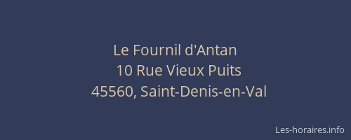 Le Fournil d'Antan