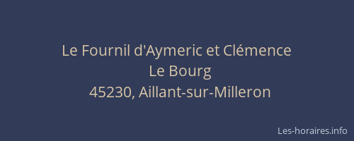 Le Fournil d'Aymeric et Clémence