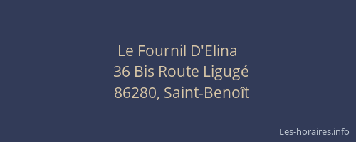 Le Fournil D'Elina