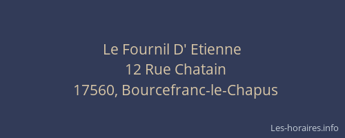 Le Fournil D' Etienne