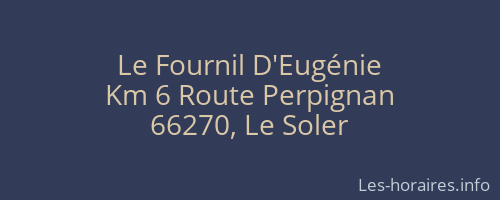 Le Fournil D'Eugénie
