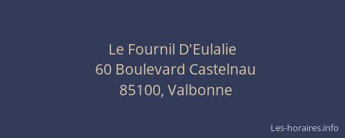 Le Fournil D'Eulalie