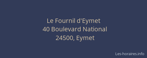 Le Fournil d'Eymet