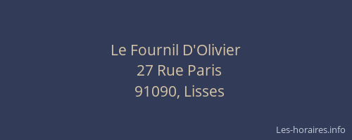 Le Fournil D'Olivier