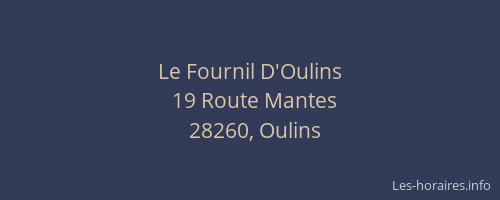 Le Fournil D'Oulins