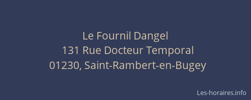 Le Fournil Dangel