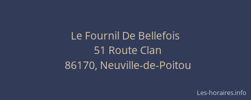 Le Fournil De Bellefois