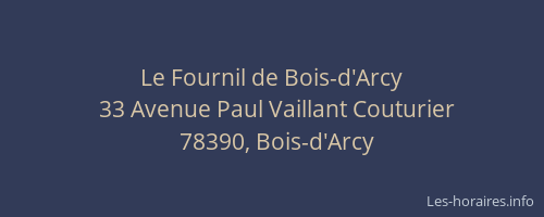 Le Fournil de Bois-d'Arcy
