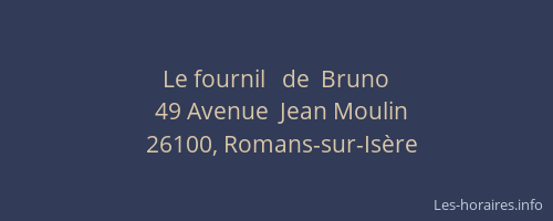 Le fournil   de  Bruno
