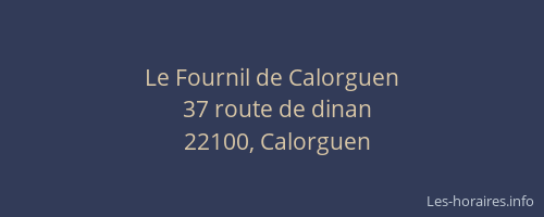 Le Fournil de Calorguen