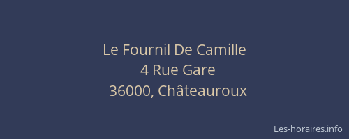 Le Fournil De Camille