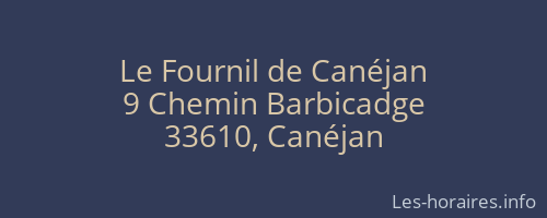 Le Fournil de Canéjan