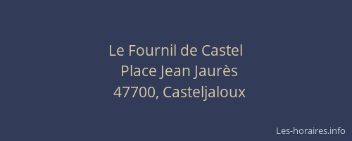 Le Fournil de Castel