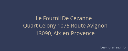 Le Fournil De Cezanne