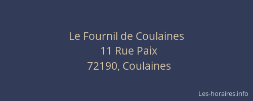 Le Fournil de Coulaines