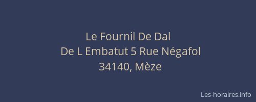 Le Fournil De Dal