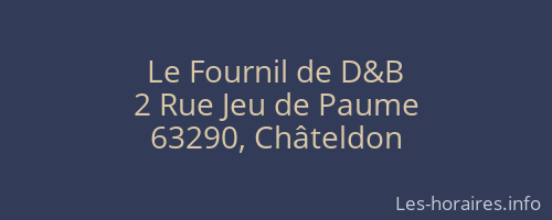 Le Fournil de D&B