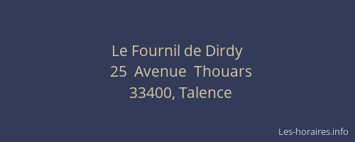 Le Fournil de Dirdy