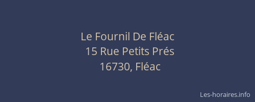 Le Fournil De Fléac