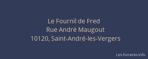 Le Fournil de Fred