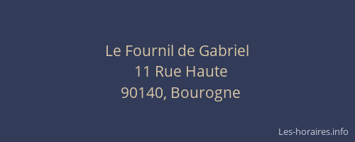 Le Fournil de Gabriel