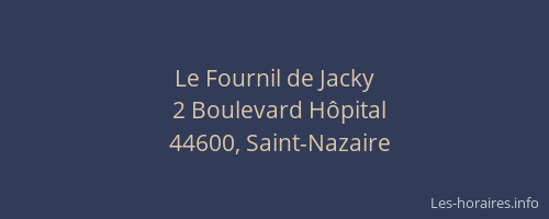 Le Fournil de Jacky