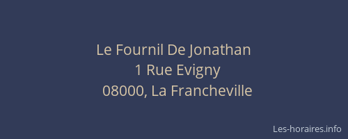 Le Fournil De Jonathan
