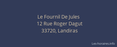 Le Fournil De Jules