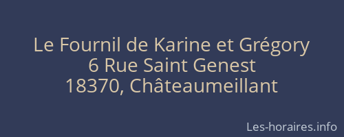 Le Fournil de Karine et Grégory