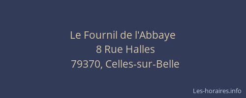 Le Fournil de l'Abbaye