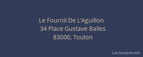 Le Fournil De L'Aguillon