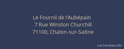 Le Fournil de l'Aubépain