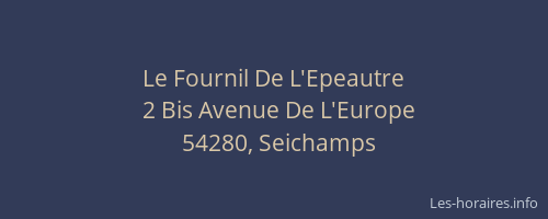 Le Fournil De L'Epeautre