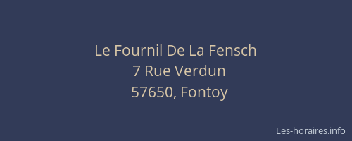 Le Fournil De La Fensch