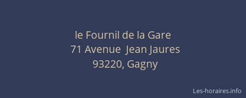 le Fournil de la Gare