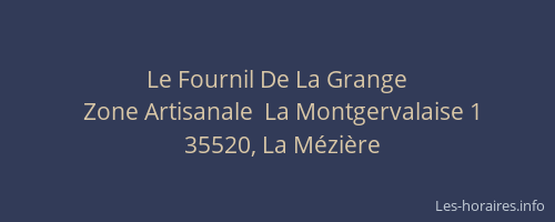 Le Fournil De La Grange