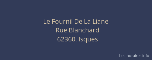 Le Fournil De La Liane