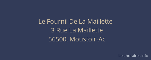 Le Fournil De La Maillette