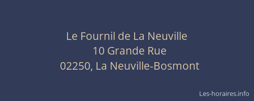 Le Fournil de La Neuville