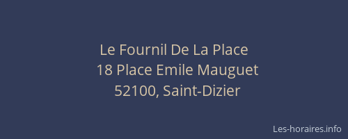 Le Fournil De La Place