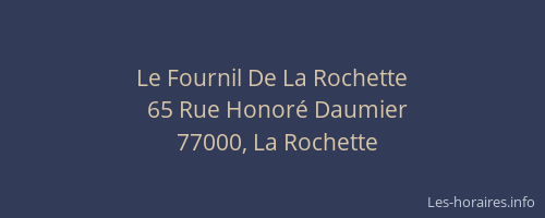 Le Fournil De La Rochette
