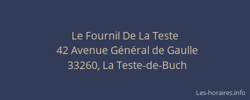 Le Fournil De La Teste