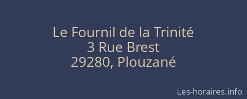 Le Fournil de la Trinité