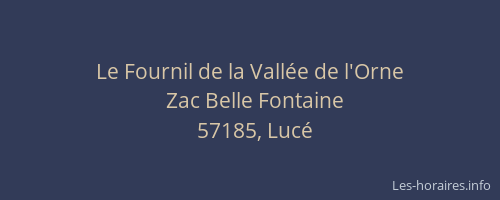 Le Fournil de la Vall&eacute;e de l'Orne