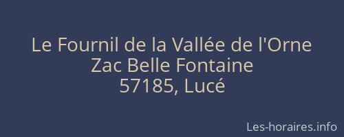 Le Fournil de la Vallée de l'Orne