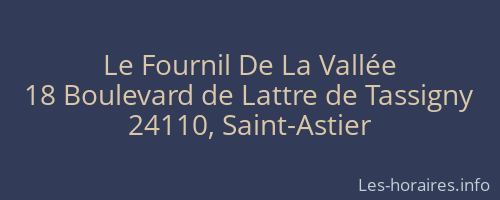 Le Fournil De La Vallée